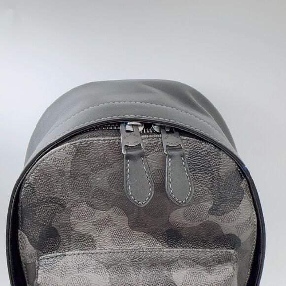 Coach CW312 West Pack in Signature Canvas Leather Camo Print Grey Sling Bag NWT - Picture 2 of 7